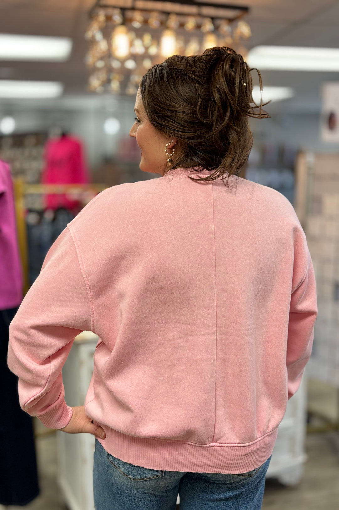 Chill Mode Acid Wash Fleece Pullover