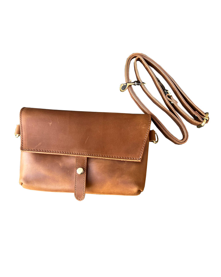 Genuine Leather Crossbody-Handbags-Roma Leathers, Inc.-Evergreen Boutique, Women’s Fashion Boutique in Santa Claus, Indiana