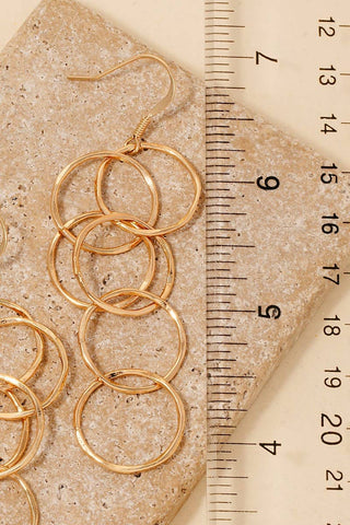 Hoop Link Chain Dangle Earrings-Accessories-Anarchy Street-Evergreen Boutique, Women’s Fashion Boutique in Santa Claus, Indiana