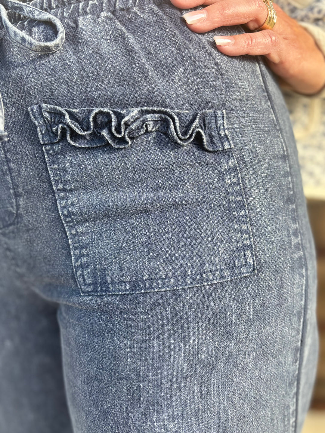 Frill Seeker Tiered Ruffled Pants-Bottoms-Mittoshop-Evergreen Boutique, Women’s Fashion Boutique in Santa Claus, Indiana