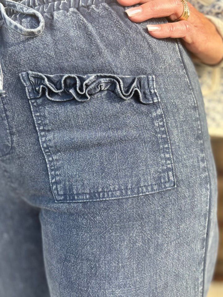 Frill Seeker Tiered Ruffled Pants-Bottoms-Mittoshop-Evergreen Boutique, Women’s Fashion Boutique in Santa Claus, Indiana