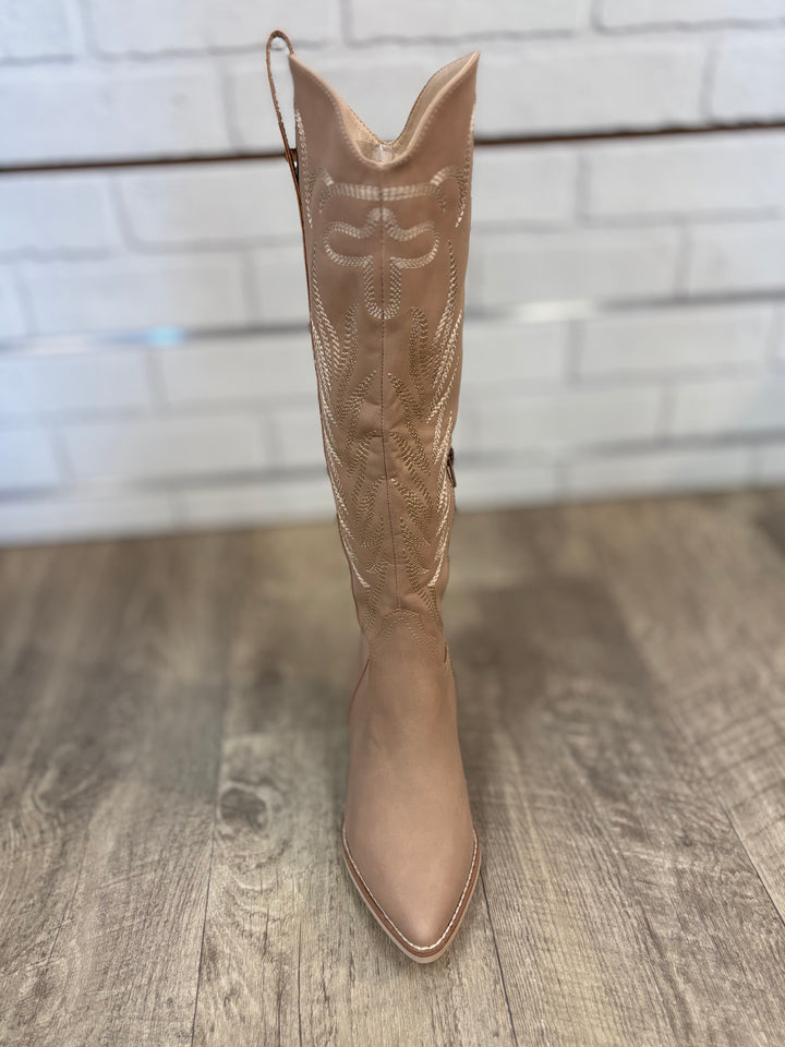 Samara Embroidered Tall Boots-Shoes-Oasis Society-Evergreen Boutique, Women’s Fashion Boutique in Santa Claus, Indiana