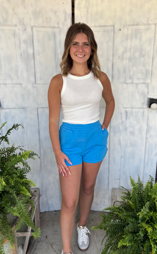 Zenana Elastic Waistband Dolphin Shorts-bottoms-Zenana-Evergreen Boutique, Women’s Fashion Boutique in Santa Claus, Indiana