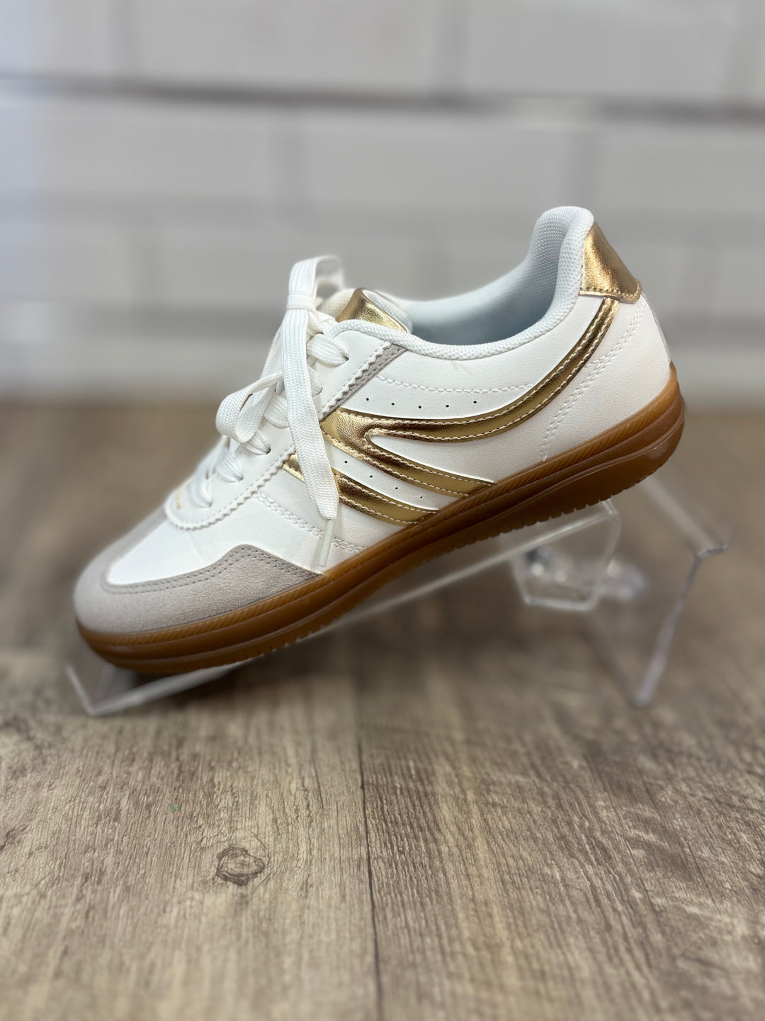 Outwoods Giana 2 Gold Combo Sneaker-Shoes-Olem Shoe-Evergreen Boutique, Women’s Fashion Boutique in Santa Claus, Indiana