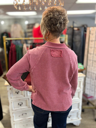 Mixed Signals Half Zip Top