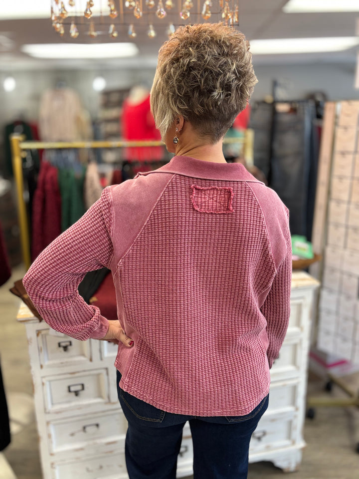 Mixed Signals Half Zip Top