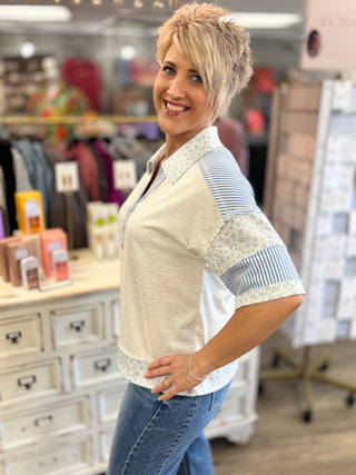 Pattern Party Short Sleeved Top