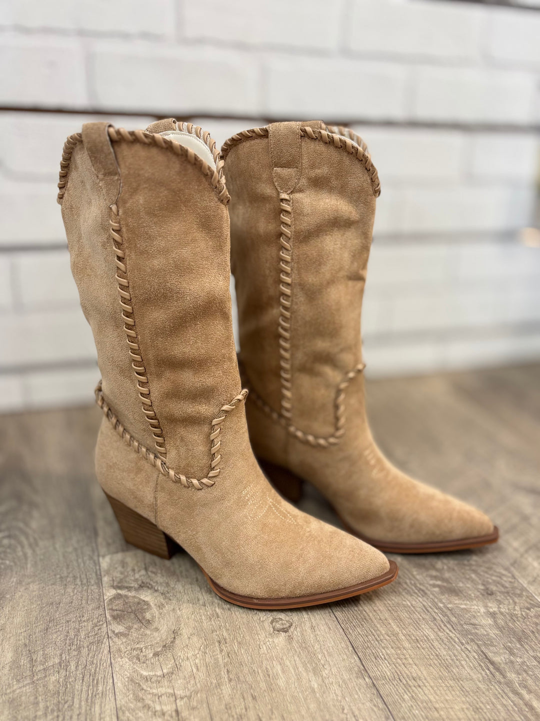 The Tilley - Whipstitch Western Cowboy Boots-Shoes-Oasis Society-Evergreen Boutique, Women’s Fashion Boutique in Santa Claus, Indiana