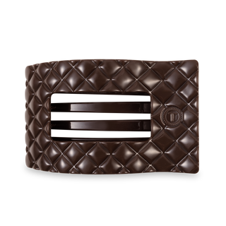 Flat Rectangle Hair Clip | Large | Truly Taupe Quilted-TELETIES-Evergreen Boutique, Women’s Fashion Boutique in Santa Claus, Indiana