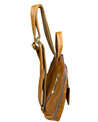 Wax Oil Cowhide Leather Backpack-Handbags-Roma Leathers, Inc.-Evergreen Boutique, Women’s Fashion Boutique in Santa Claus, Indiana