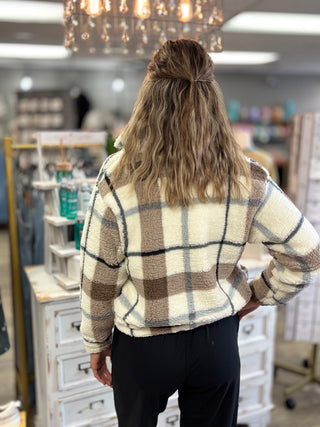 Fleece Navidad Half Zip Sherpa