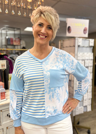 The Pattern Play Color  Block Top