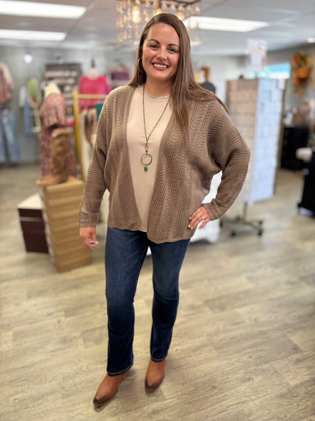 The Sunday Snuggle Cardigan-Tops-Be Cool-Evergreen Boutique, Women’s Fashion Boutique in Santa Claus, Indiana
