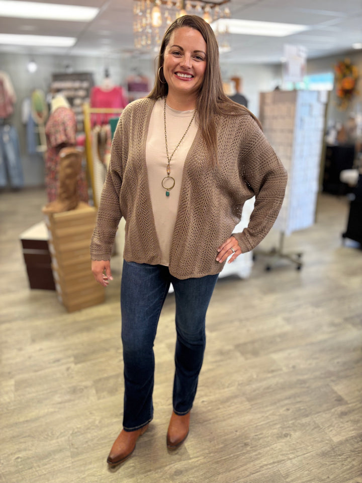The Sunday Snuggle Cardigan-Tops-Be Cool-Evergreen Boutique, Women’s Fashion Boutique in Santa Claus, Indiana