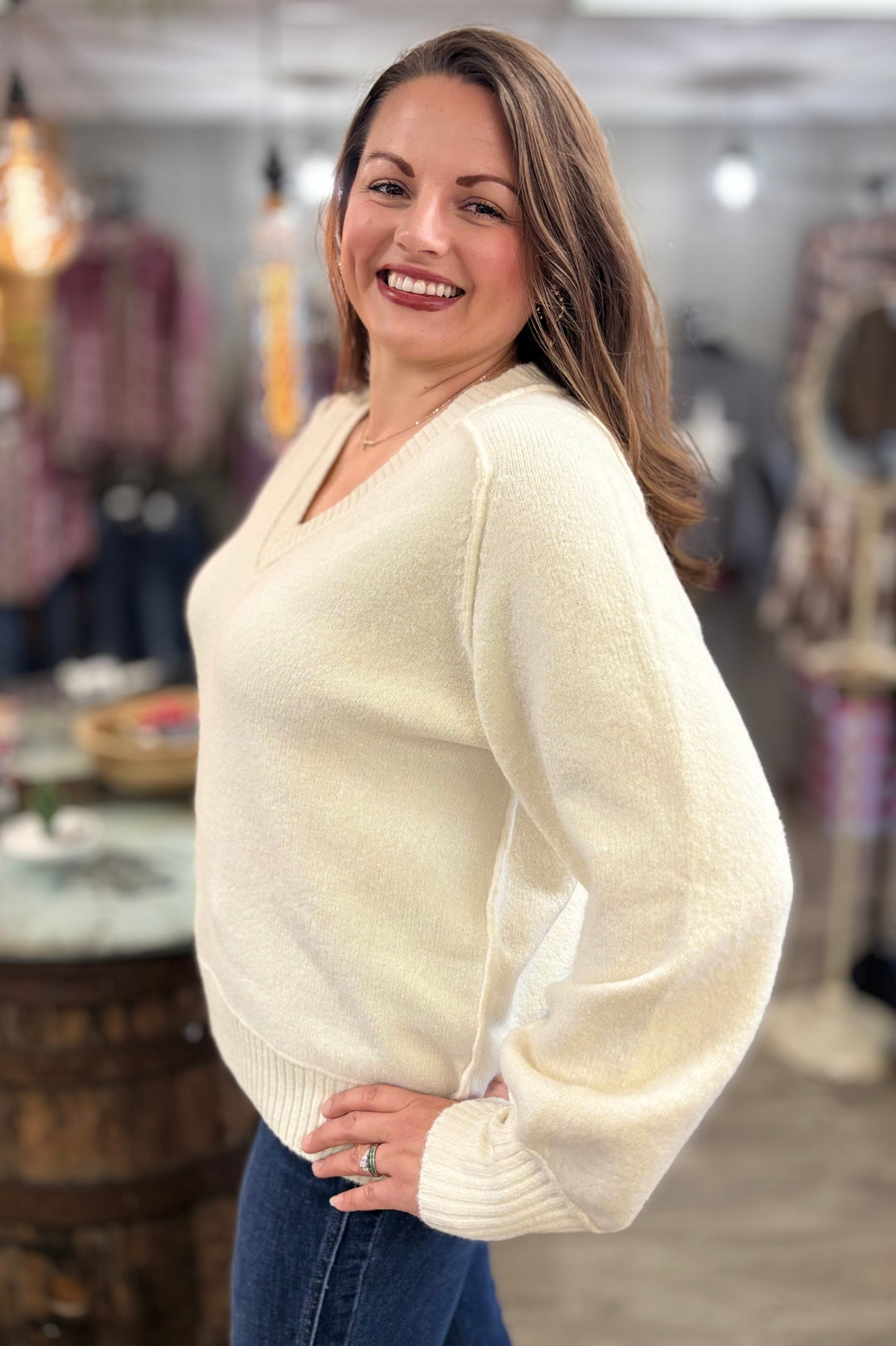Alpine Cozy Oversized Sweater-Tops-Rae Mode-Evergreen Boutique, Women’s Fashion Boutique in Santa Claus, Indiana