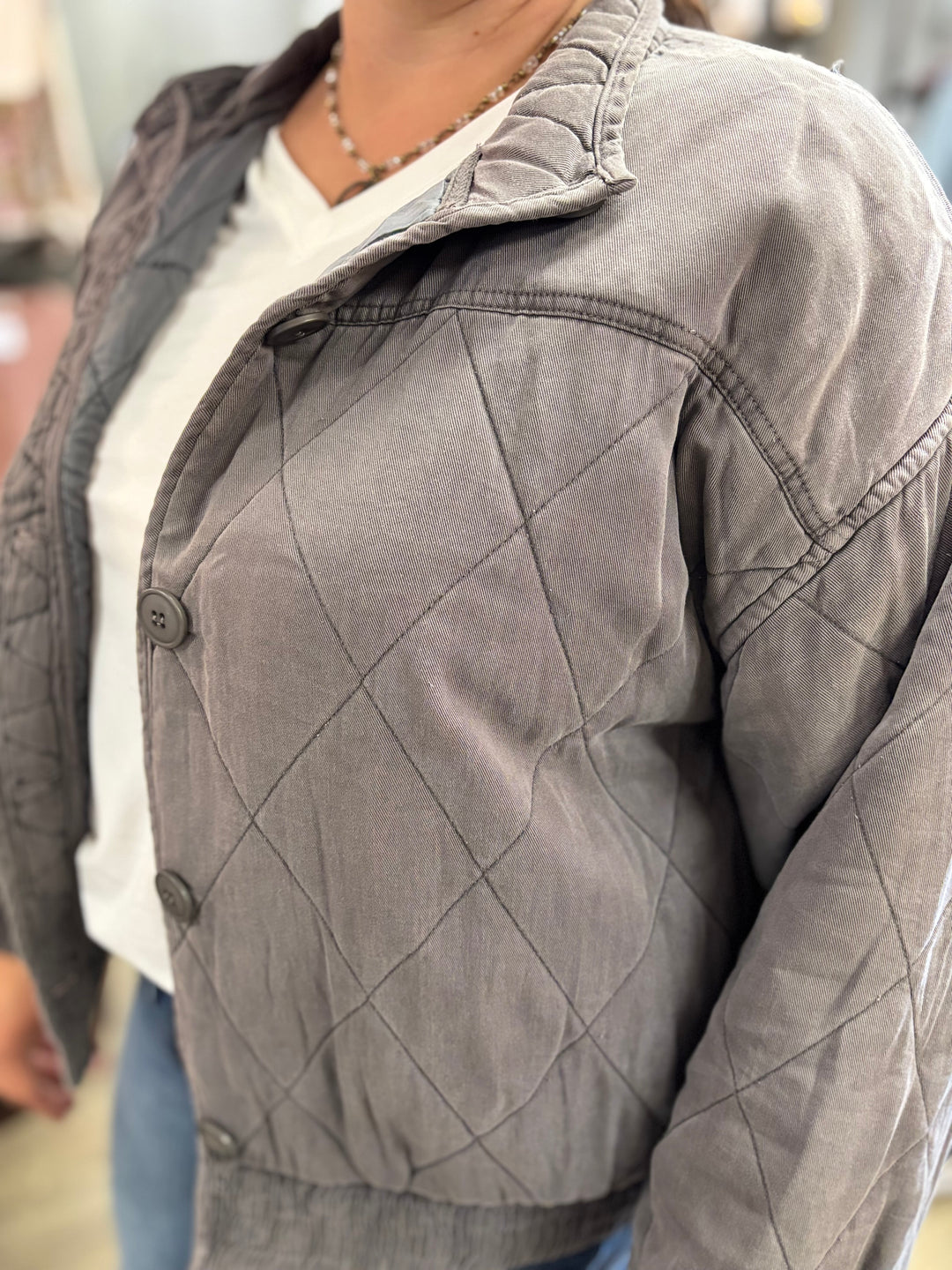 Off the Clock Quilted Jacket