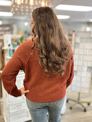 Half Button Henley Sweater