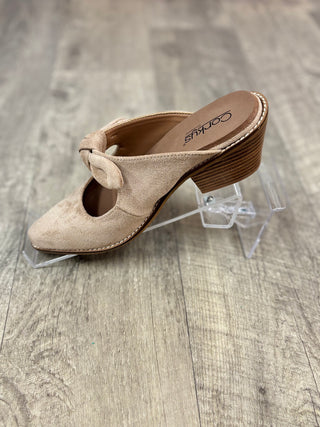Corky's Camel Faux Suede Oh Bow She Didn't Shoes