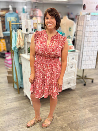 Flirt Alert Smocked Dress