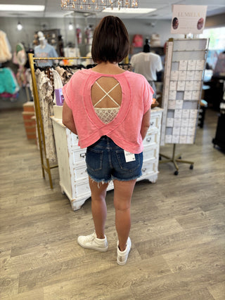 Bare Back Cutout Top