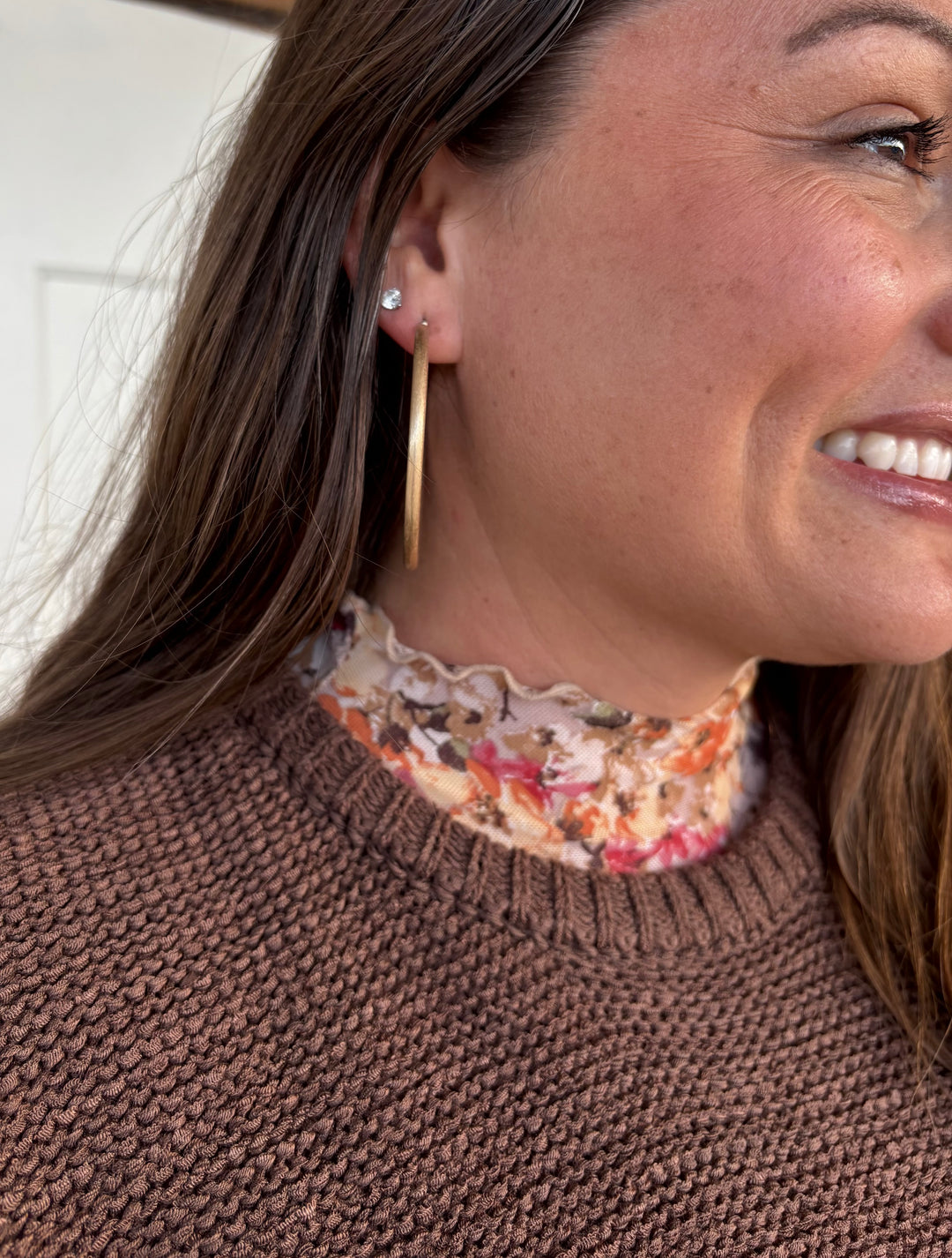 Petal To The Metal Mesh Floral Top-Tops-Hem & Thread-Evergreen Boutique, Women’s Fashion Boutique in Santa Claus, Indiana