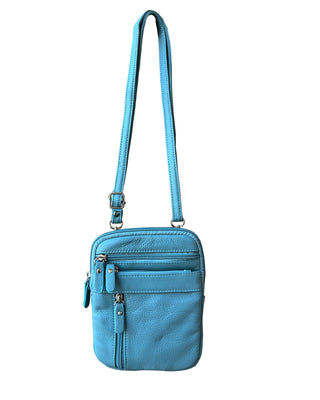 Cowhide Leather Crossbody-Handbags-Roma Leathers, Inc.-Evergreen Boutique, Women’s Fashion Boutique in Santa Claus, Indiana