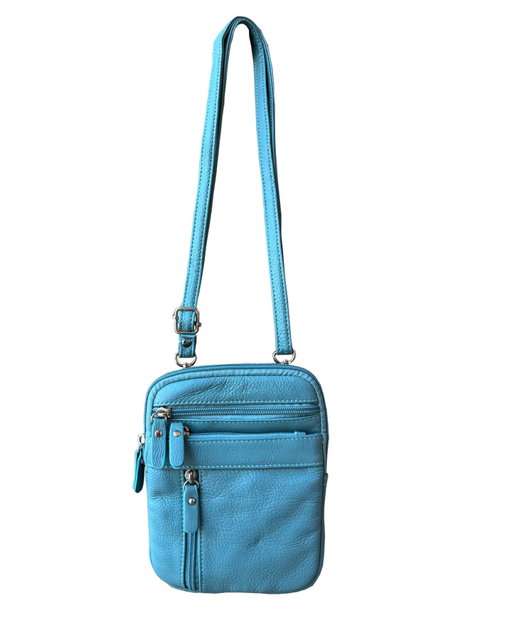 Cowhide Leather Crossbody-Handbags-Roma Leathers, Inc.-Evergreen Boutique, Women’s Fashion Boutique in Santa Claus, Indiana