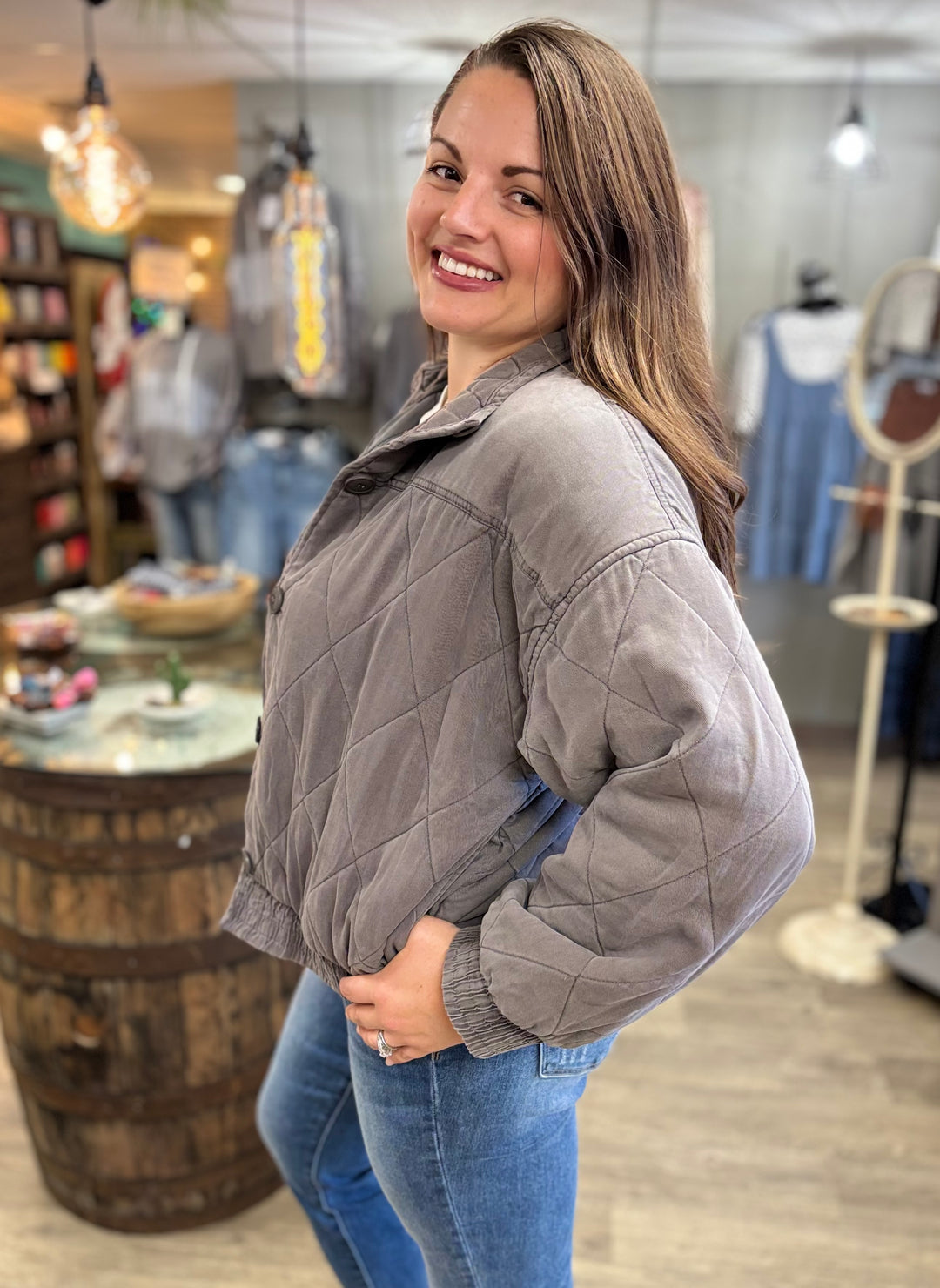 Off the Clock Quilted Jacket