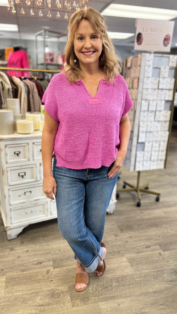 Back Talk Back Patch Sweater