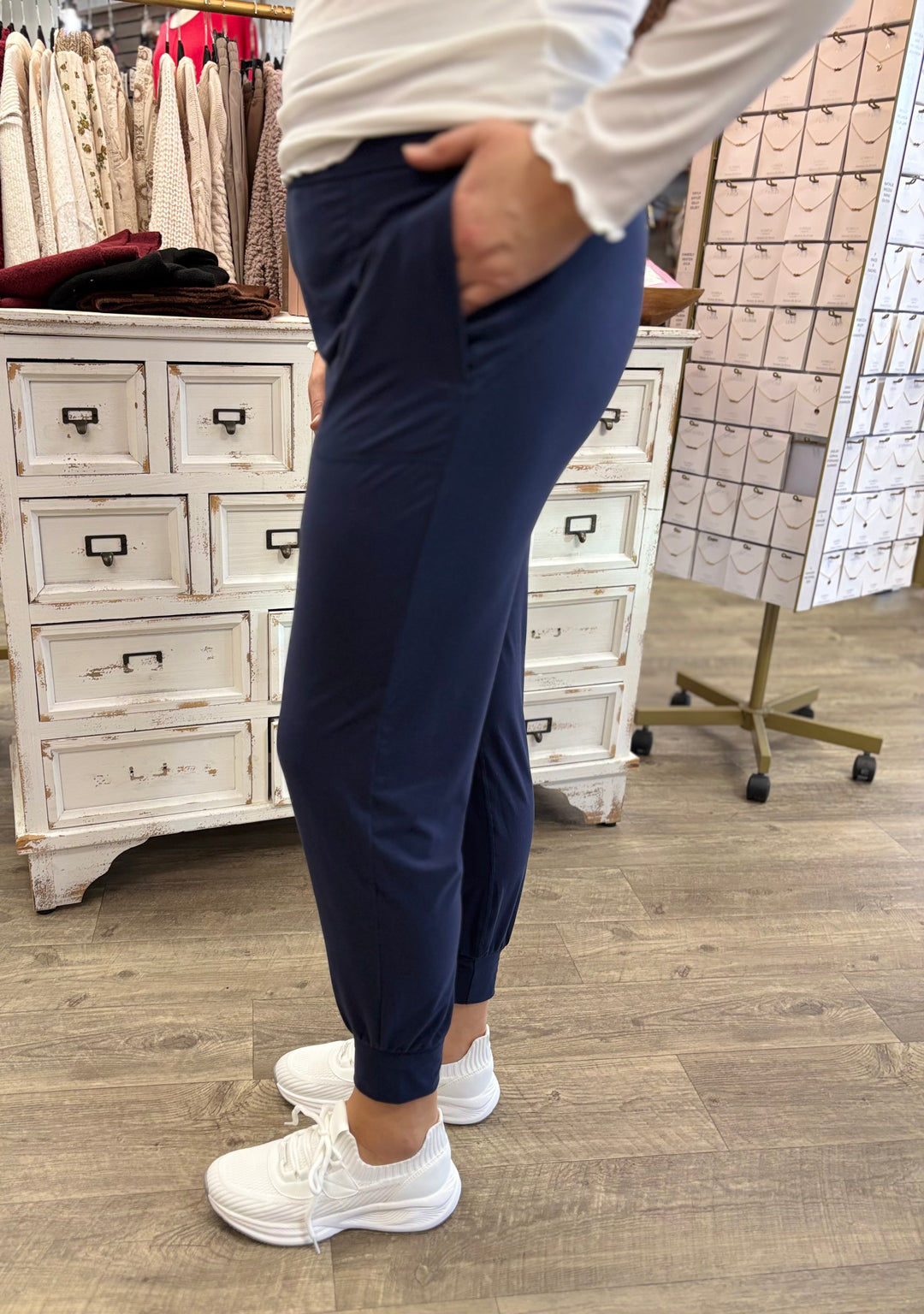 Twist & Shout High Waist Joggers-Joggers-Rae Mode-Evergreen Boutique, Women’s Fashion Boutique in Santa Claus, Indiana