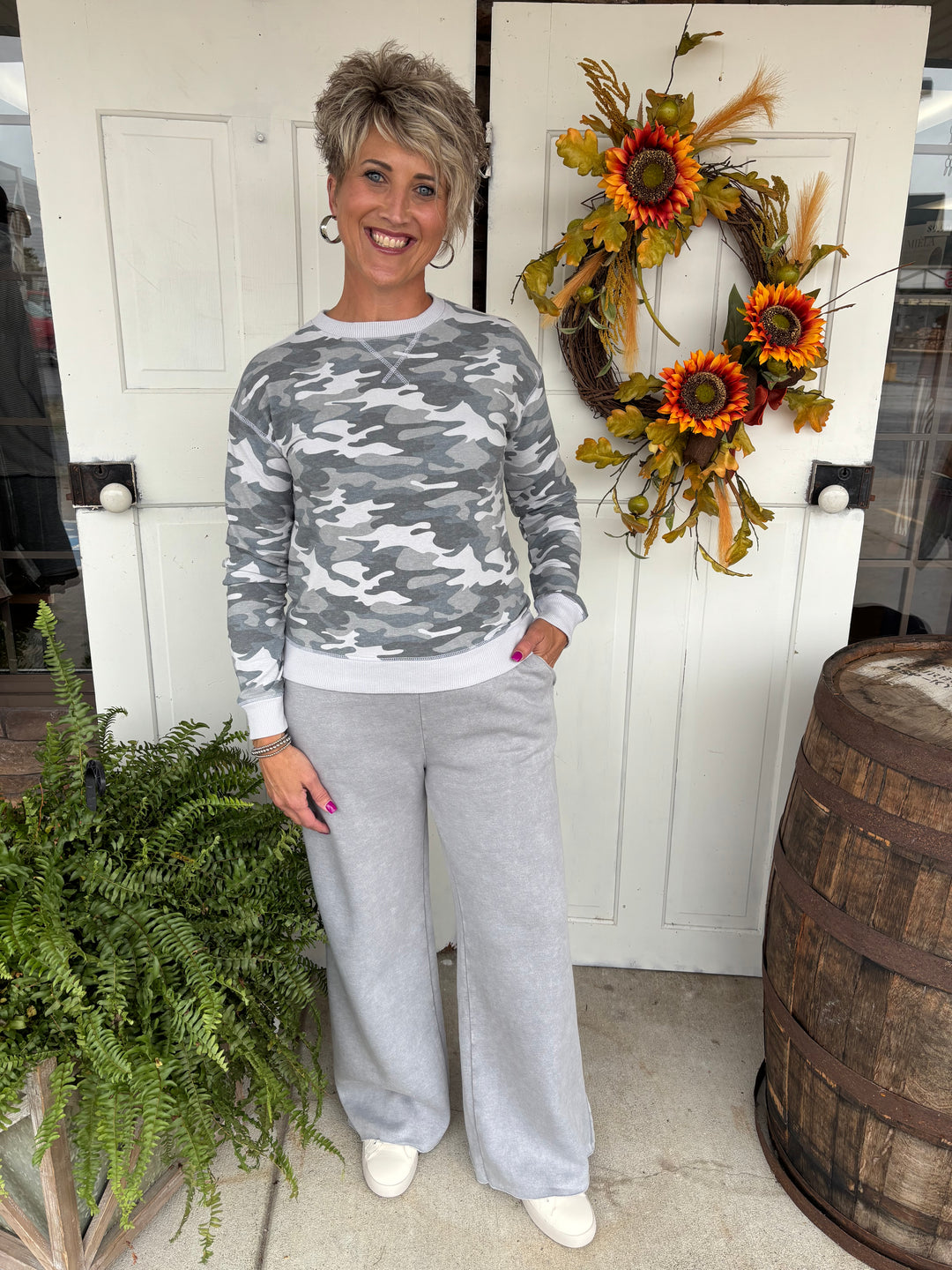 Acid Wash Fleece Lounge Pants-Bottoms-Zenana-Evergreen Boutique, Women’s Fashion Boutique in Santa Claus, Indiana