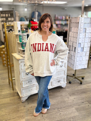 INDIANA/IN Reversible Varsity Sweatshirt