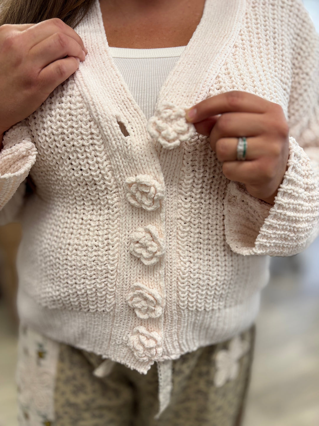 Cream Puff Cardigan by POL-Tops-POL-Evergreen Boutique, Women’s Fashion Boutique in Santa Claus, Indiana