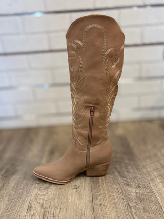 Samara Embroidered Tall Boots-Shoes-Oasis Society-Evergreen Boutique, Women’s Fashion Boutique in Santa Claus, Indiana