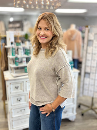 The Monroe 3/4 Sleeve Sweater