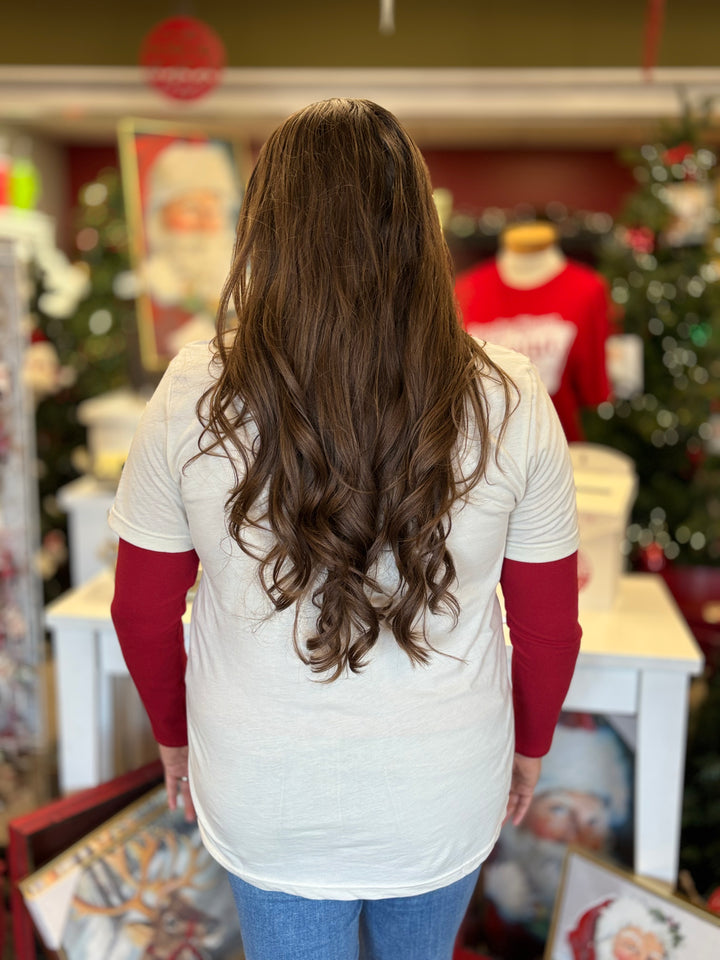 Christmas Tree Graphic Tee-Tops-Willow Poppy-Evergreen Boutique, Women’s Fashion Boutique in Santa Claus, Indiana