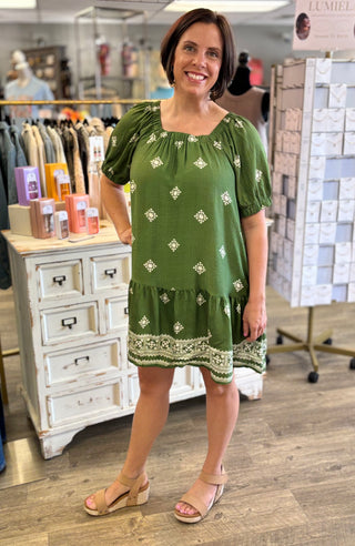 theory dress green The Green Theory Dress Green / Medium