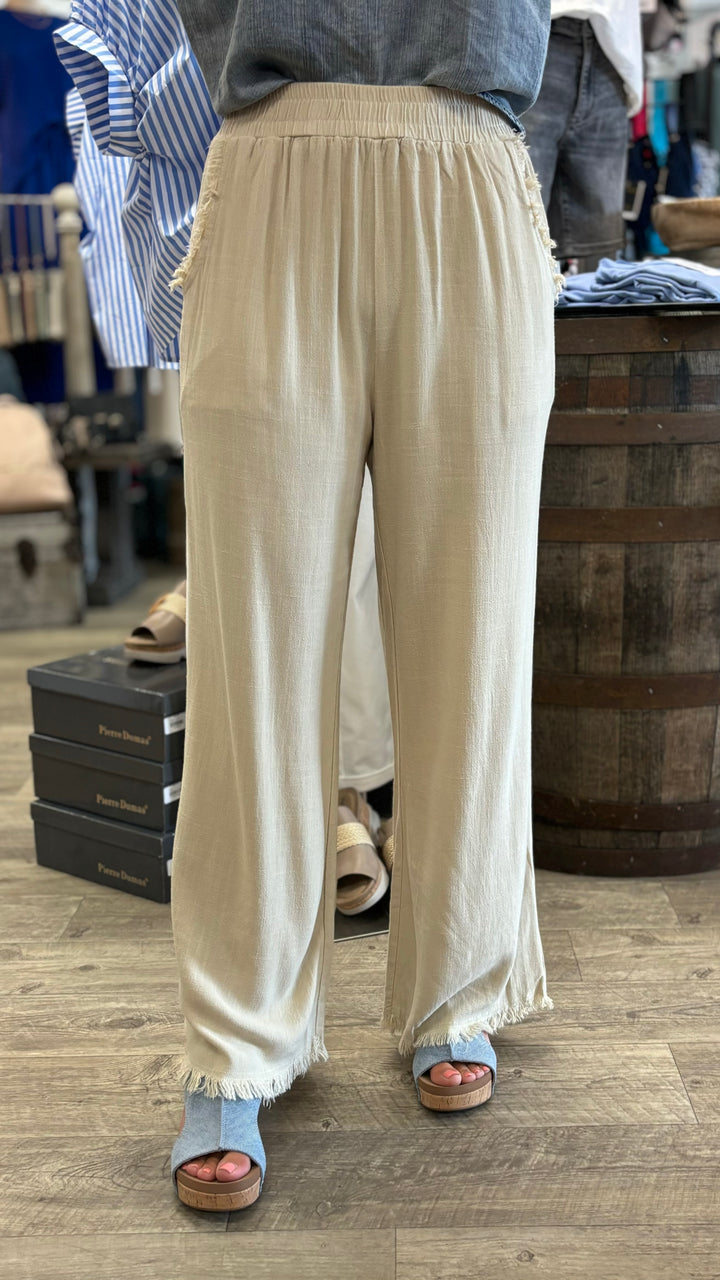 Nicole Linen Pants-Pants-Doe and Rae-Evergreen Boutique, Women’s Fashion Boutique in Santa Claus, Indiana