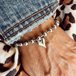 Stainless Steel Heart Bracelet 