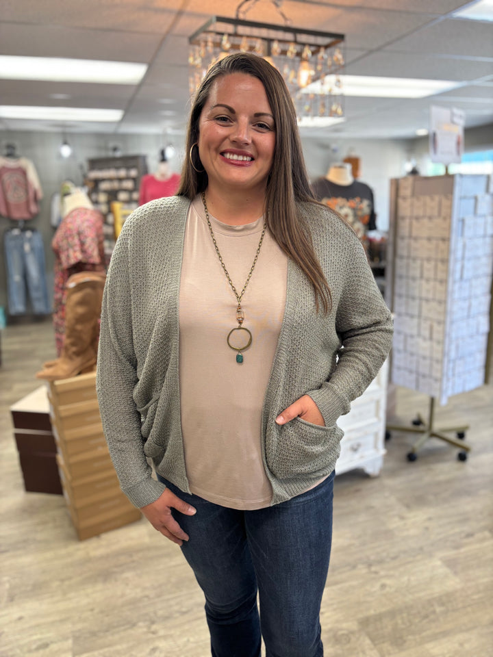 The Aria Sweater Cardigan-Tops-Be Cool-Evergreen Boutique, Women’s Fashion Boutique in Santa Claus, Indiana