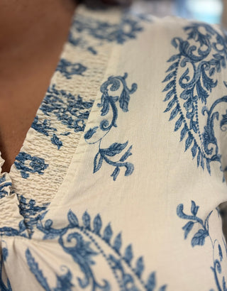 Indigo Soul Paisley Top
