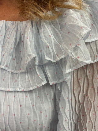 Dot Your Eyes Chiffon Top