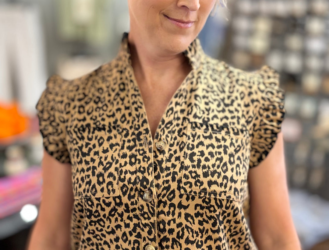 Wild Thing Leopard Print Dress-Dresses-GeeGee-Evergreen Boutique, Women’s Fashion Boutique in Santa Claus, Indiana