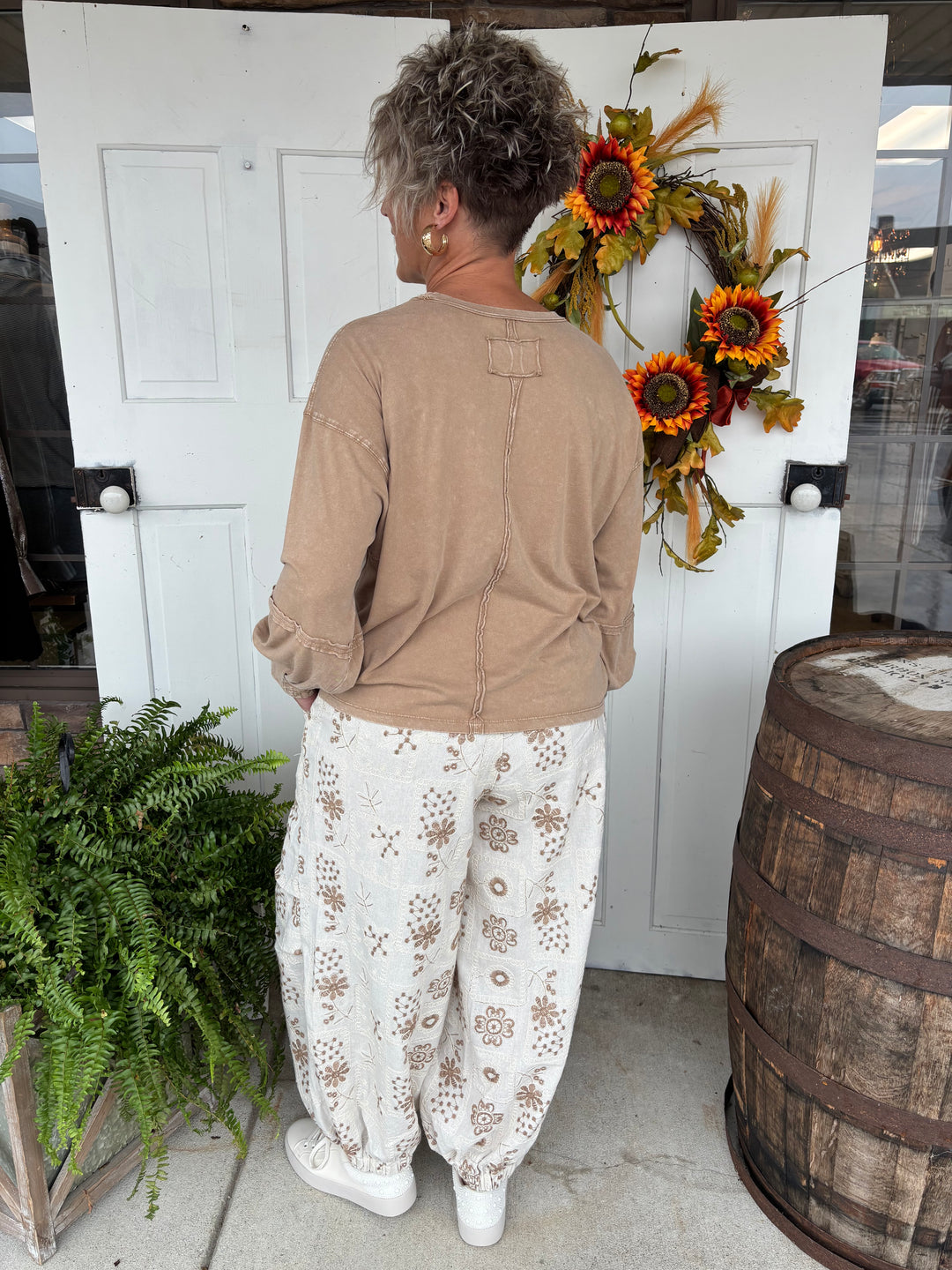 Boho Blossom Pants by POL-Bottoms-POL-Evergreen Boutique, Women’s Fashion Boutique in Santa Claus, Indiana