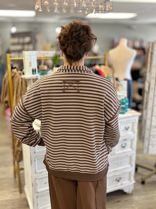 Line It Up Striped Top