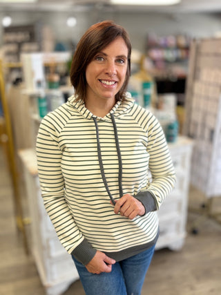 Olive the Audacity Striped Hoodie