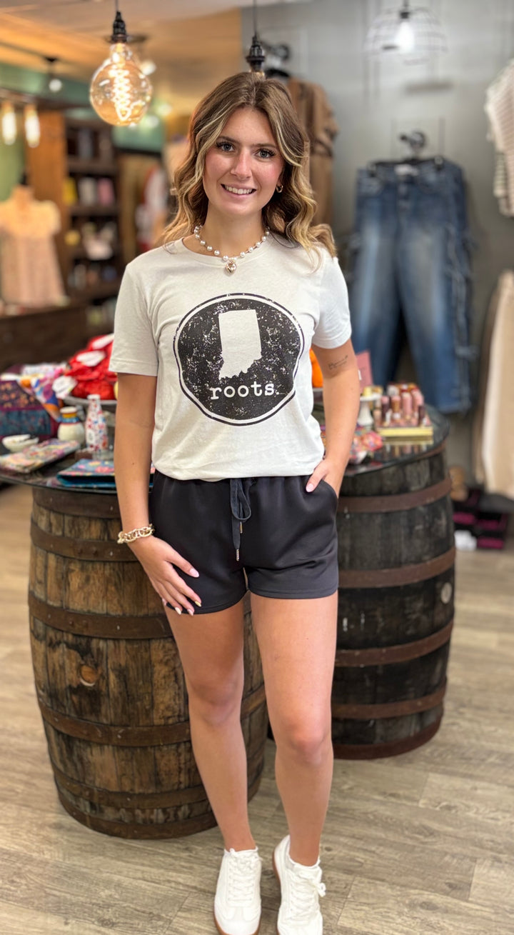 The Lola Soft Terry Shorts-Shorts-Staccato-Evergreen Boutique, Women’s Fashion Boutique in Santa Claus, Indiana