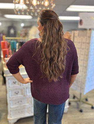 Alpine Glow Crew Neck Knit Sweater-Tops-Evergreen Boutique-Evergreen Boutique, Women’s Fashion Boutique in Santa Claus, Indiana