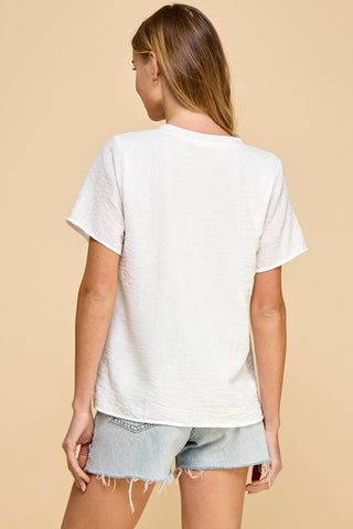 Clean Slate Basic Top-Tops-Les Amis-Evergreen Boutique, Women’s Fashion Boutique in Santa Claus, Indiana