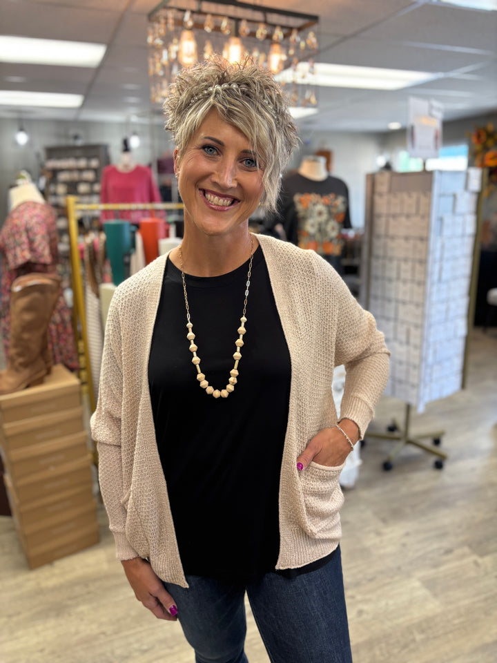 The Aria Sweater Cardigan-Tops-Be Cool-Evergreen Boutique, Women’s Fashion Boutique in Santa Claus, Indiana